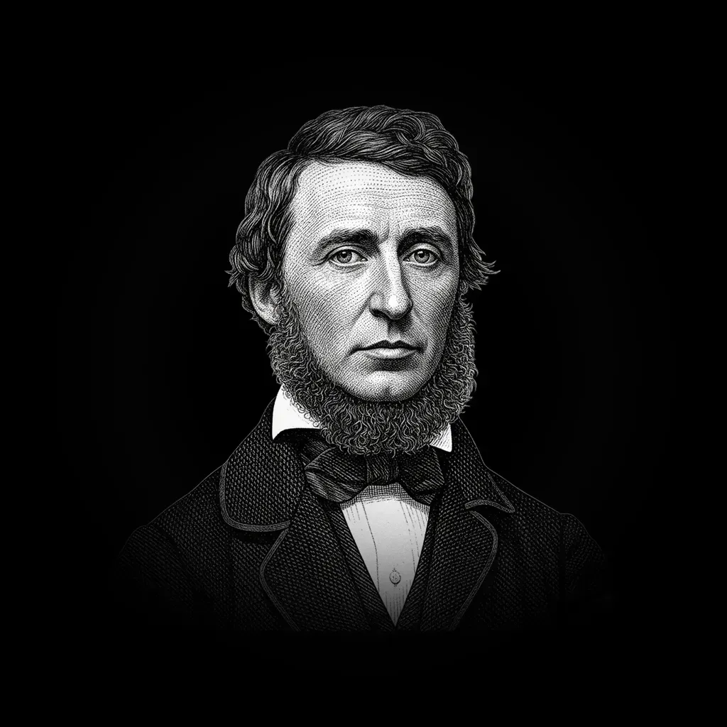 Illustration of Henry David Thoreau