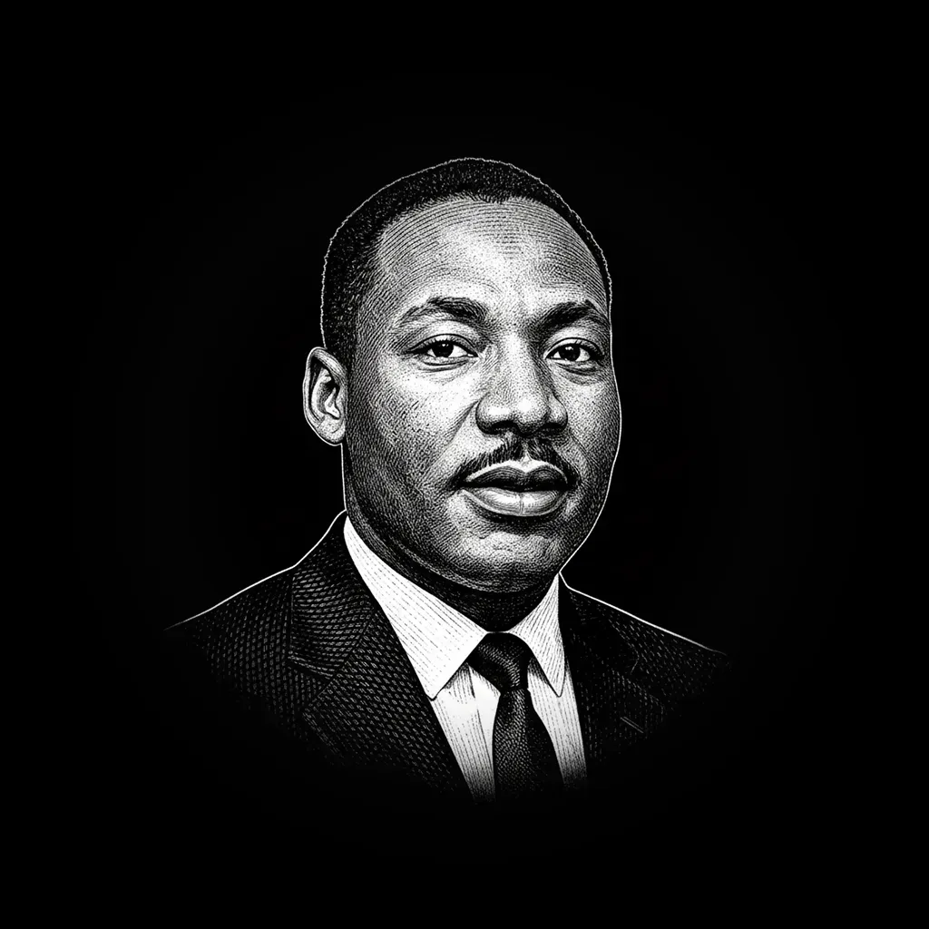 Illustration of Martin Luther King Jr.