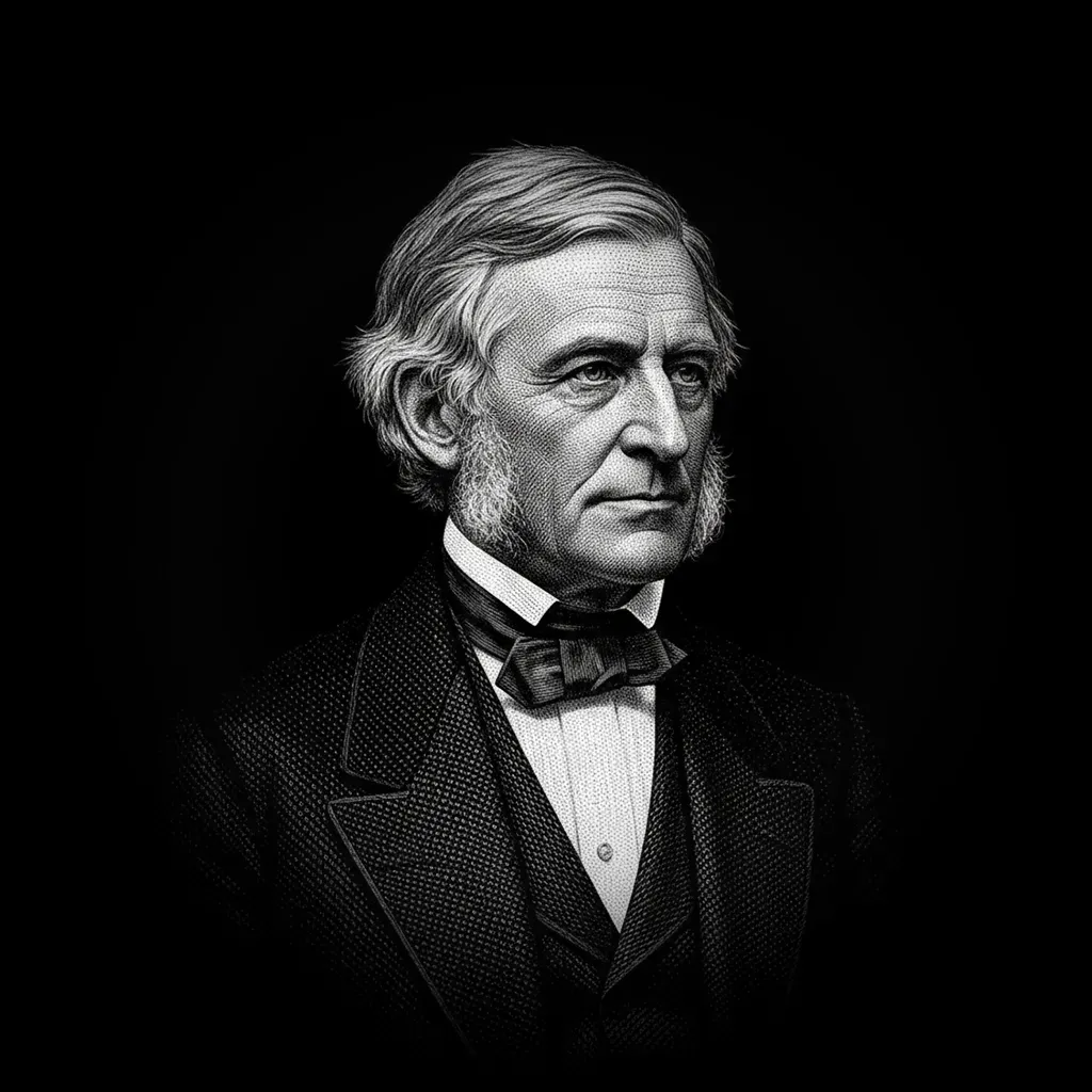 Illustration of Ralph Waldo Emerson