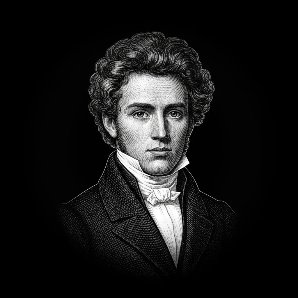 Illustration of Soren Kierkegaard