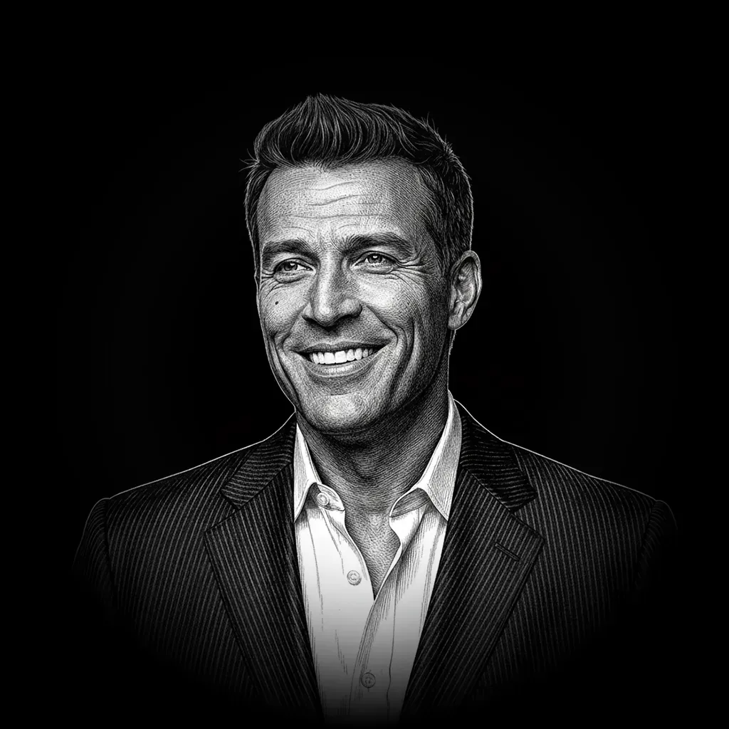 Illustration of Tony Robbins